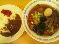 「ラーメン＋ミニカレー500円」@めん処一ぷく 新座店の写真