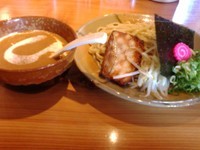 「味噌ポタつけ麺 並　（男麺）」@麺道 花の杜の写真