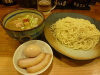 「鶏と柚子の塩つけ麺」@つけ麺 本丸 栄店の写真
