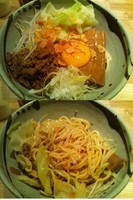 「肉ミソ和えめん（800円）」@北野坂 奥の写真