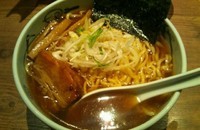 「らーめん￥８００（あっさり魚介醤油）大盛り250g」@創始麺屋武蔵の写真