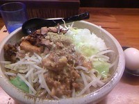 「Ｇ郎麺 ：油そば　￥800」@三代目麺処 「まるは」極 船橋店の写真