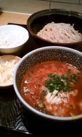 「昼限定のカニトマトつけ麺 ＋チーズ」@麺屋 一燈の写真