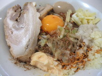 「特製まぜそば」@ジャンクガレッジ 甲府昭和店の写真