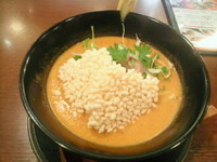 「ココナッツカレーらーめん(おこげ添え)(950円)」@アジアンヌードル展の写真