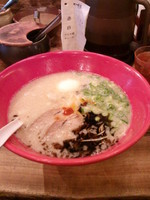 「赤丸新味800円＋たまご無料＋替え玉無料」@博多一風堂 上野広小路店の写真