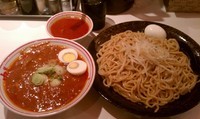 「つけ樺太　麺特大（太麺） + 半冷やし味噌スープ」@蒙古タンメン 中本 高円寺店の写真