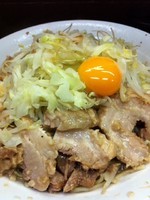 「大ラーメン(700円）＋汁無し（80円）ヤサイニンニク」@ラーメン二郎 横浜関内店の写真