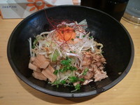 「まぜそば（並） ポルチーニ油 700円」@まぜそば専門店 かぐら 立川店の写真