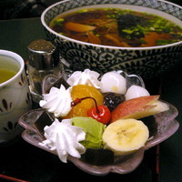 「ラーメンセット 790円(パフェ)」@甘味処 彦いちの写真