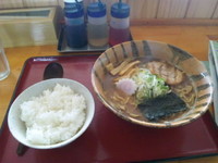 「久兵衛そば（サービスご飯付き）」@中華そばつけ麺 魚介の達人 久兵衛 取手店の写真