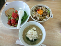 「バジルとホタテの塩つけめん＋豚ごはん（醤油味）」@麺処 井の庄 楽天うまいもの大会の写真