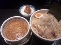 「つけソバ+ミニキーマカレー丼」@濃厚つけ汁ソバ FRIDAY 勝田店の写真