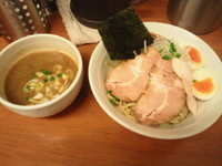 「マル得つけ麺(３００g)　１０００円(中盛無料)」@福の神食堂の写真