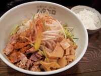 「煮干し油そば 300g 半ライス付 ６５０円」@中華そば ムタヒロの写真