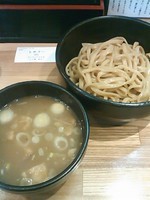 「つけ麺（小盛）＋〆ラー」@づゅる麺 豚あじ 恵比寿神社前の写真