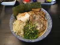 「特製鶏まぜそば 肉W （並）：８００円」@麺処ひがきの写真