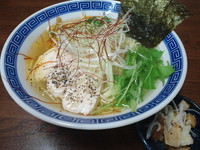 「香味鶏だし塩そば」@麺絆景勝軒の写真