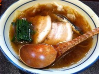 「かけ (並) (780円)」@烈志笑魚油 麺香房 三くの写真