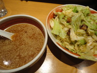 「キャベツつけめん（950円）」@支那そば 勝丸 六本木ヒルズ店の写真