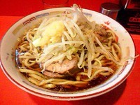 「麺少なめ(ニンニク)」@ラーメン二郎 仙川店の写真