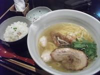 「銀笹塩ラーメン＋半鯛飯」@麺処 銀笹の写真