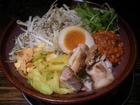 「光麺流 油そば+とろ豚チャーシュー丼」@光麺 新宿南口店の写真