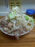 「ラーメン＋チーズ　野菜・にんにく増し」@大黒家製麺の写真