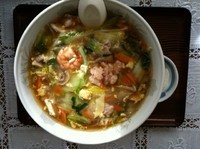 「特製ラーメン(太麺) 950円」@美代志食堂の写真