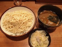 「つけ麺+自家製ワンタン+ご飯」@麺屋 清水の写真