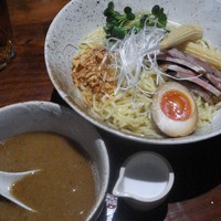 「グリーンカレーつけ麺」@麺屋 むぎのいえの写真