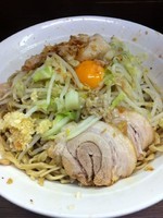 「大ラーメン（700円）+汁無し（80円）ヤサイニンニクアブラ」@ラーメン二郎 横浜関内店の写真