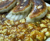 「汁なしマーボーメン（with餃子400円）　600円」@結城飯店の写真