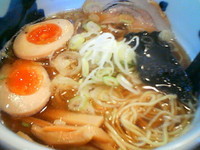 「煮干しらーめん＋味玉（￥６００＋￥１００）」@らーめん 福たけ 桜木本店の写真