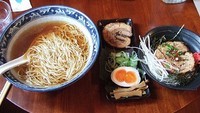 「秋刀魚だし醤油ラーメン　760円」@拉珈酒亭の写真