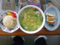 「タンメンチャーハンセット（800円）」@丸十食堂の写真