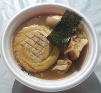 「「無鉄砲×とみ田」　魂の一杯：800円＋全部のせ：300円」@東京ラーメンショー2011の写真