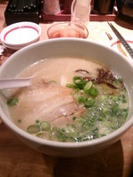 「白丸元味750円＋替え玉120円×2」@博多一風堂 上野広小路店の写真