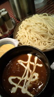 「チーズカレーつけめん(冷や盛･大盛)1100円」@三ツ矢堂製麺 御徒町店の写真