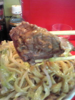 「ラーメン大豚増し（ヤサイ、ニンニク、アブラ、カラメ）」@ラーメン二郎 府中店の写真