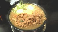 「限定肉玉ジンジャー＋肉増量（50g）」@肉玉蕎麦 おとど 北松戸総本山の写真