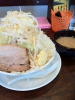 「つけ麺＋野菜でら盛りW」@あっ晴れ 可児店の写真