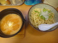 「とまとつけめん(中盛+多め)(800円)」@つけめん処 あすなろ食堂の写真