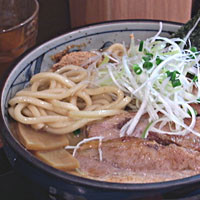 「特濃中華そば＋チャーシュー、大盛」@つけそば 九六の写真