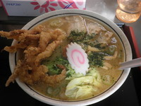 「げそ天味噌ラーメン（８００円）大盛（１００円）」@有頂天の元祖の写真