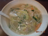 「野菜ちゃんぽん　750円」@麺 中中の写真