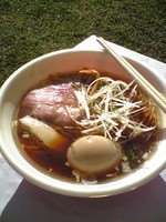 「煮干そば+味玉 800円」@信州ラーメン合戦 上田・秋の陣の写真