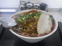 「鷹の爪ラーメン３辛（醤油）￥７５０」@NARUTOの写真