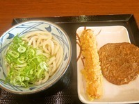 「ぶっかけ（２８０円）＋じゃこ天＋ちくわ天」@丸亀製麺 守谷店の写真