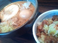 「味玉並商ラーメン（醤油） ＋なんこつごはん」@（麺）並木商事の写真